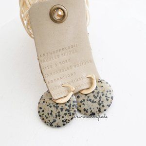 Anthropologie Amalie Oval Hugger Hoops - NWT